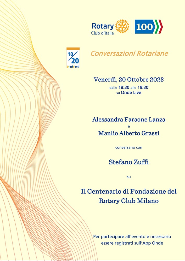 Conversazioni Rotariane - 20.10.2023